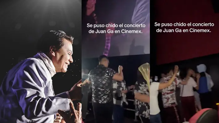 VIDEO: Arman ‘shots’ durante función de cine del concierto de Juan Gabriel