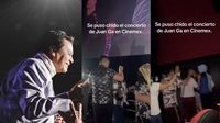 VIDEO: Arman ‘shots’ durante función de cine del concierto de Juan Gabriel