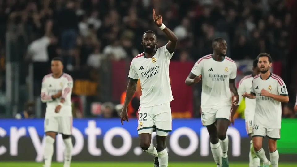 ¡Remontada de locura! Real Madrid vence a la Roma con gol agónico de Rüdiger