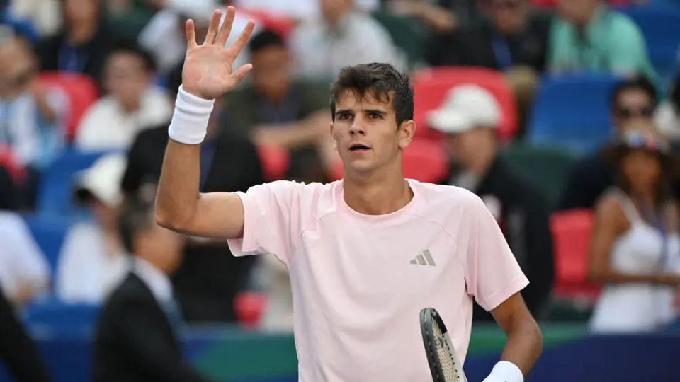 Rafael Jodar saluda en el Másters 1000 de Shanghai | AFP