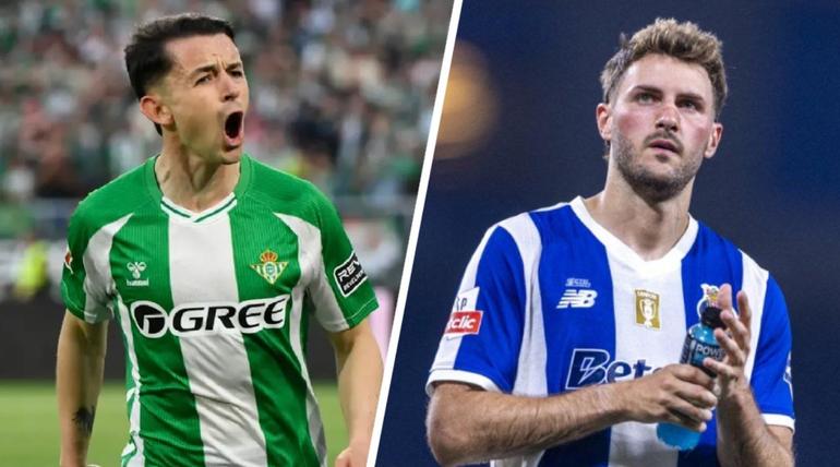 Álvaro Fidalgo con Betis y Santiago Giménez con Porto | AFP