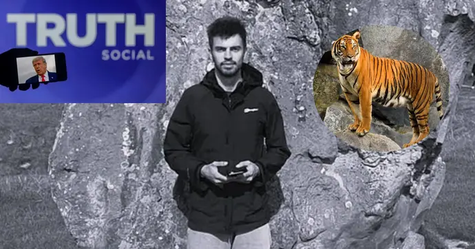 William Chapman, de 23 años, murió tras ingresar al recinto del felino./Especial