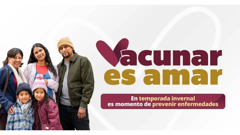 La Secretaría de Salud aplicará vacunas gratuitas contra influenza, COVID-19, neumococo y virus sincicial respiratorio (VSR) durante la temporada de frío./ gob.mx
