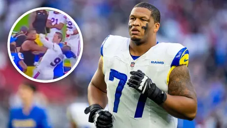 NFL aplica suspensión a Alaric Jackson por golpear a Bradley Chubb en el lunes por la noche