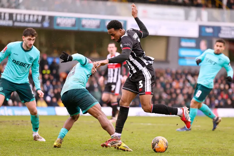 Victroia del Wolves ante el Grimbsy Town en la Copa Inglesa I AP