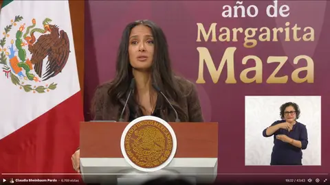 Salma Hayek y Claudia Sheinbaum impulsan nuevos incentivos para cine y series en México