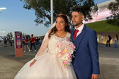 ¡La boda del año! Recién casados celebraron su matrimonio previo al Clásico Nacional en el Akron