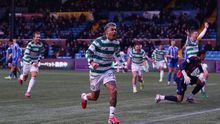 Julián Araujo festeja su gol en la victoria de Celtic | GROSBY GROUP