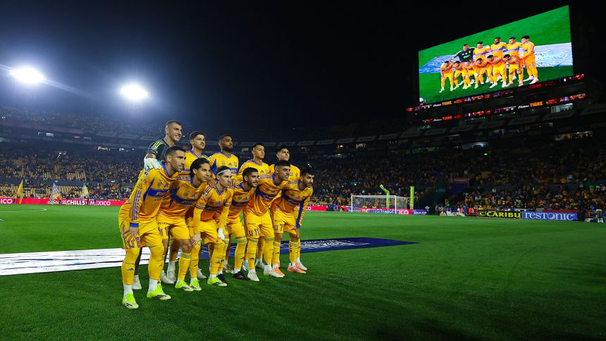 Jugadores de Tigres previo al partido de la Jornada 5 del Clausura 2026 | IMAGO 7