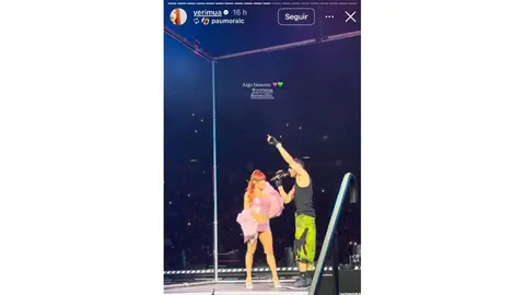 Yeri Mua logró continuar su camino hacia el Palacio de los Deportes después del contratiempo. / @yerimua