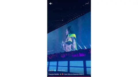 Cazzu agradeció el momento en sus redes sociales.