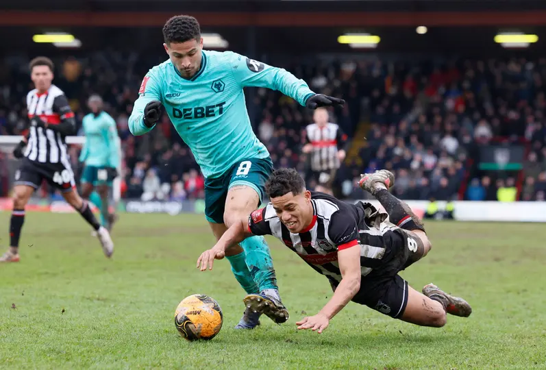 Wolves vs Grimbsy Town en la Copa Inglesa I AP