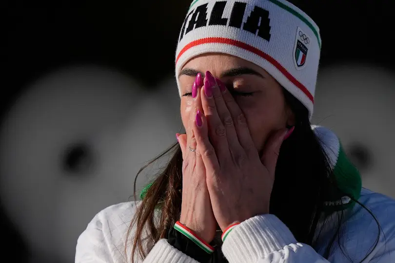 Lisa Vittozzi tras ganar la medalla de oro I AP