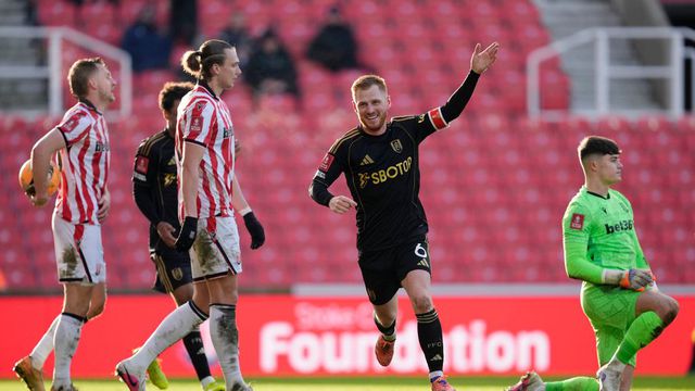 Harrison Reed celebra tras su gol de la remontada ante Stoke City en la FA Cup | AP