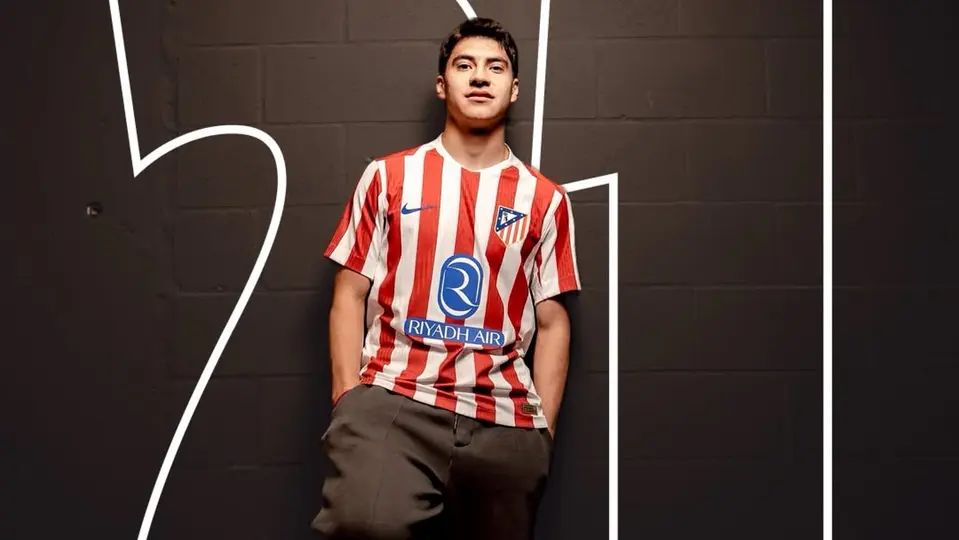 Obed Vargas fue presentado con el número 21 | IG: @atleticodemadrid