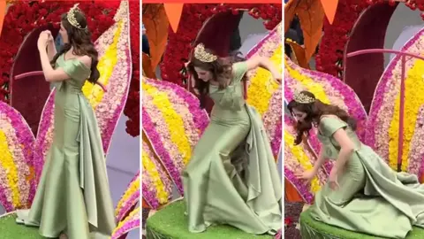 El incidente ocurrió mientras la reina de belleza recorría las avenidas Cevallos y Quito. / @MissMexicoNews