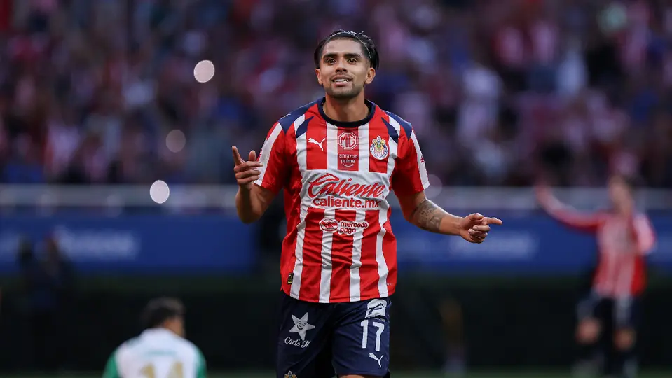 Ricardo Marín anotó el tercer y último gol en la victoria de Chivas ante Santos en el Clausura 2026 | IMAGO7