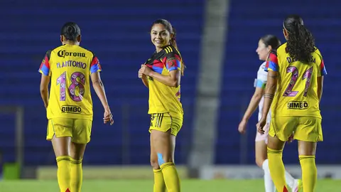 Jana Gutiérrez en celebración con América en el partido ante León | IMAGO 7