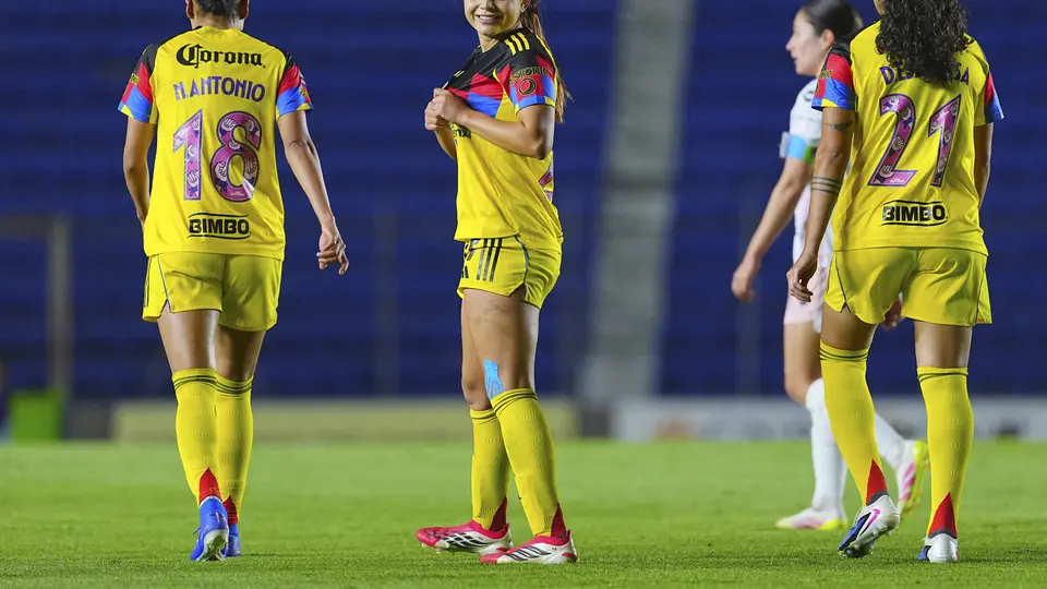 Jana Gutiérrez en celebración con América en el partido ante León | IMAGO 7