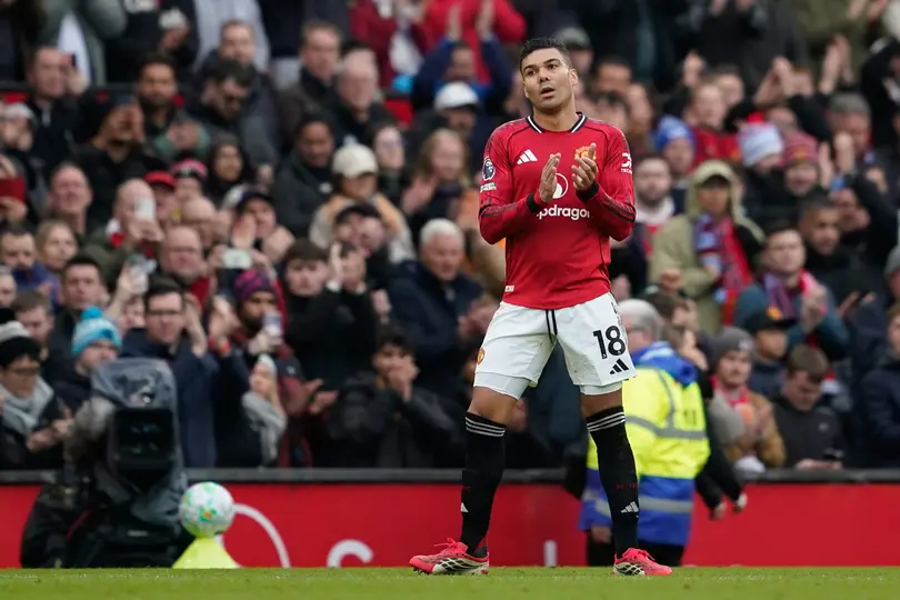 Casemiro con el Manchester United I AP