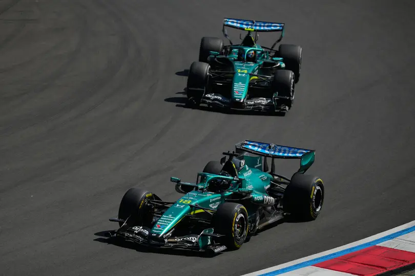 Fernando Alonso y Lance Stroll en la carrera sprint del Gran Premio de China 2026 | AP