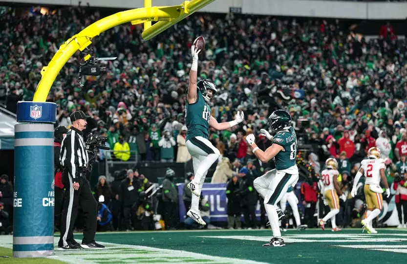 Dallas Goedert, ala cerrada de Philadelphia Eagles | AFP
