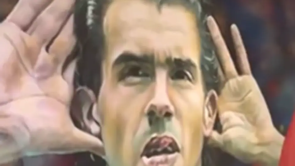 Mural en la mansión de Tevez l CAPTURA