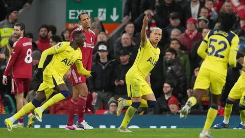 Richarlison en el Liverpool vs. Tottenham Hotspur, compromiso de la Premier League | AP