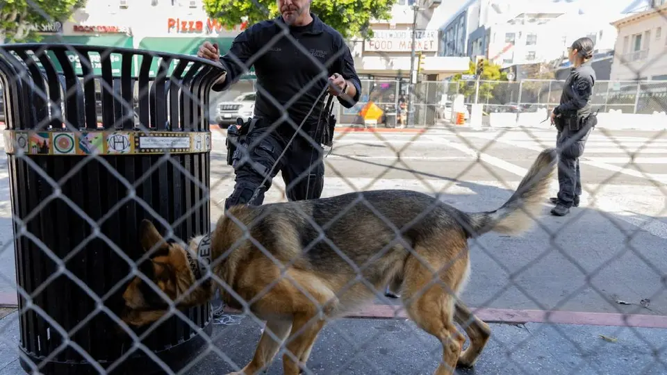 Se montó un importante operativo de seguridad alrededor del Dolby Theatre de L.A./AFP