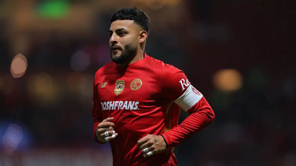 Alexis Vega, jugador de Toluca, en el partido ante Atlas del Clausura 2026 | IMAGO7