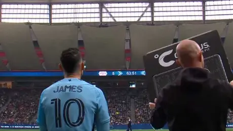 ¡Llegó el debut! James Rodríguez vio sus primeros minutos en la MLS
