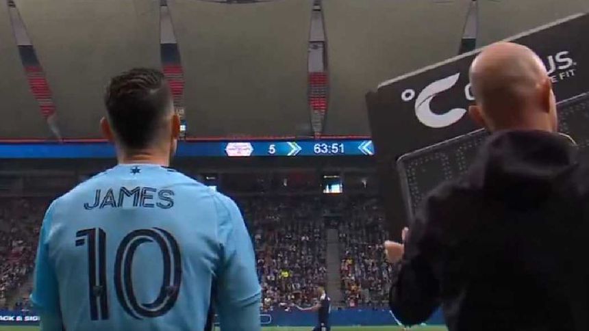 James Rodríguez vio su primeros minutos con Minnesota United | CAPTURA