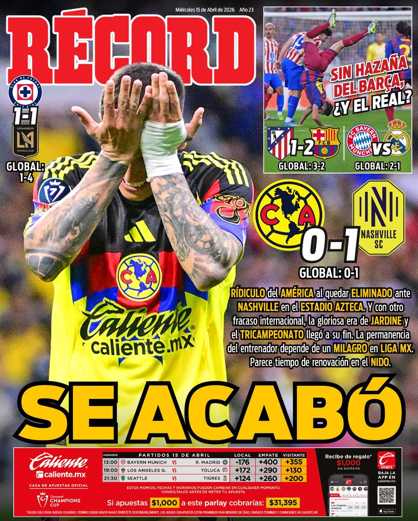 Portada RÉCORD 15 de abril de 2026
