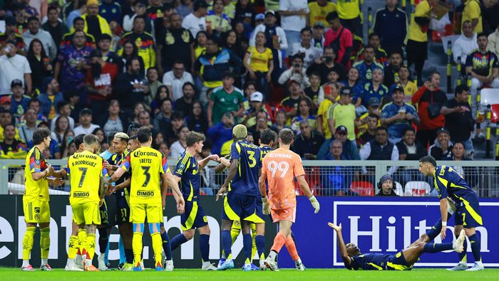 Jugadores de América y de Nashville en el partido de vuelta de los Cuartos de Final de la Copa de Campeones Concacaf | MEXSPORT