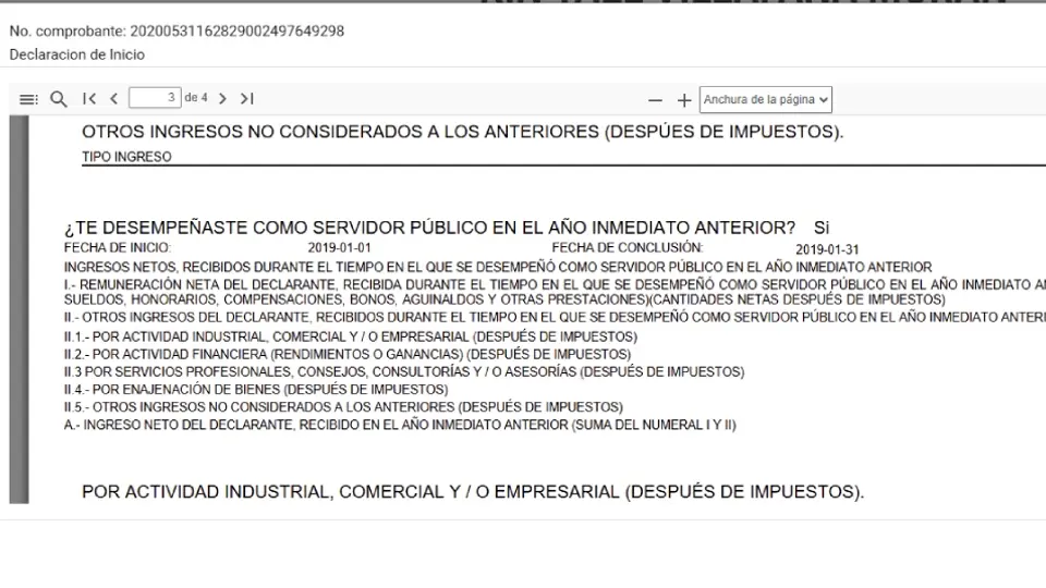 Los señalamientos son porque en 2020 ganaba más de 200 mil pesos y ahora se llevaba poco más del millón / Especial