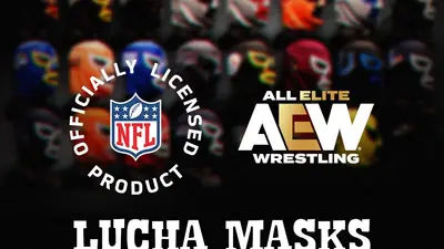 AEW y la NFL rompen esquemas: lanzan máscaras oficiales de los 32 equipos