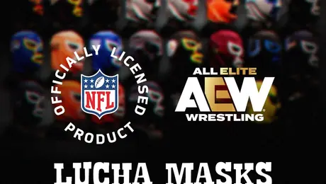 AEW y la NFL rompen esquemas: lanzan máscaras oficiales de los 32 equipos