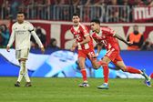 Luis Díaz celebra en el partido de Bayern Munich contra Real Madrid en la Champions League | AP