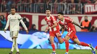 Luis Díaz celebra en el partido de Bayern Munich contra Real Madrid en la Champions League | AP