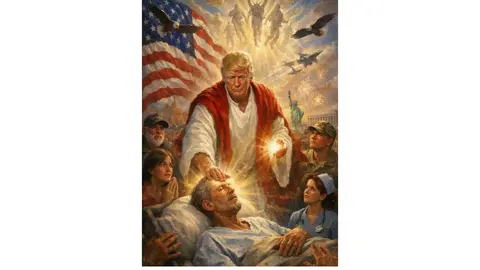 Otra de las imagenes compartidas por Trump. / RS