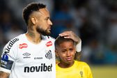 Lagrimas, gol y terrible falla: Neymar y su show en la Copa Sudamericana