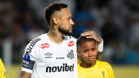 Lagrimas, gol y terrible falla: Neymar y su show en la Copa Sudamericana