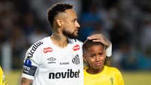 Lagrimas, gol y terrible falla: Neymar y su show en la Copa Sudamericana