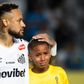 Lagrimas, gol y terrible falla: Neymar y su show en la Copa Sudamericana