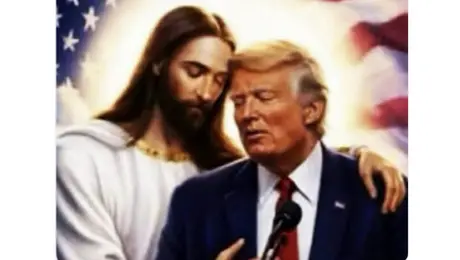 Trump publica imagen con Jesús hecha con IA y desata polémica: “a la izquierda radical no le gustará”