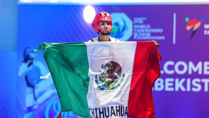Darah Ponce también subió al podio en su categoría en el Campeonato Mundial Juvenil | FB: femextkdoficial