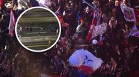 ¡Reprobable! Aficionados del Cruz Azul apedrean el autobús de seguidores de Chivas tras serenata