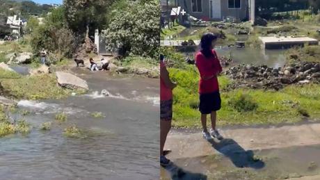 ¡Otra mega fuga de agua en CDMX! Ahora fue en Xochimilco