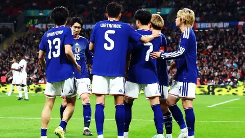 Japón en amistosos contra Inglaterra | x:@jfa_samuraiblue