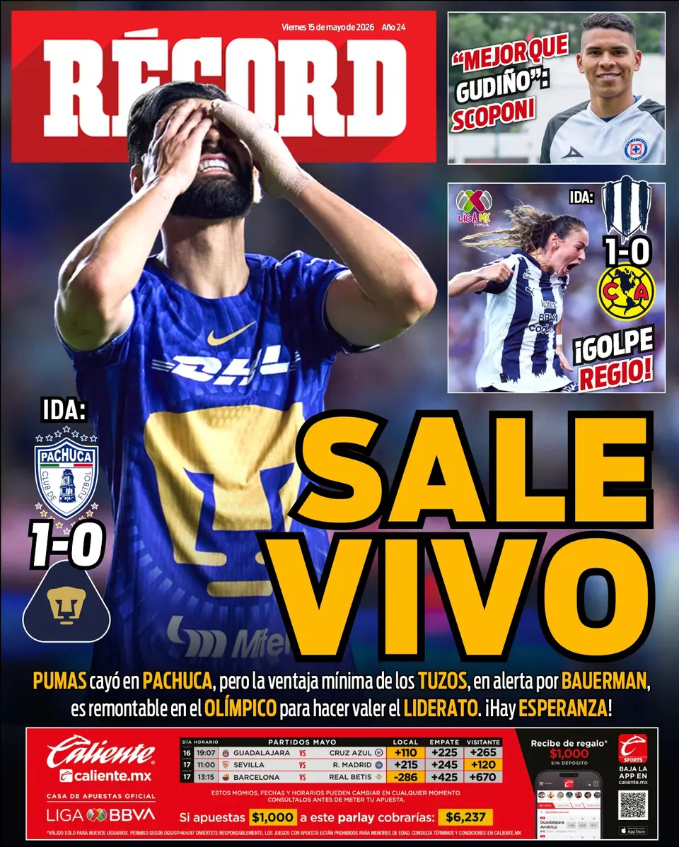 Portada RÉCORD 15 mayo 2026